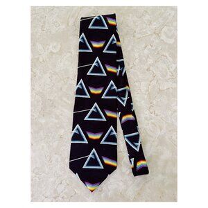 VTG 1994 RM Style Silk Pink Floyd Dark Side of The Moon Prism Necktie